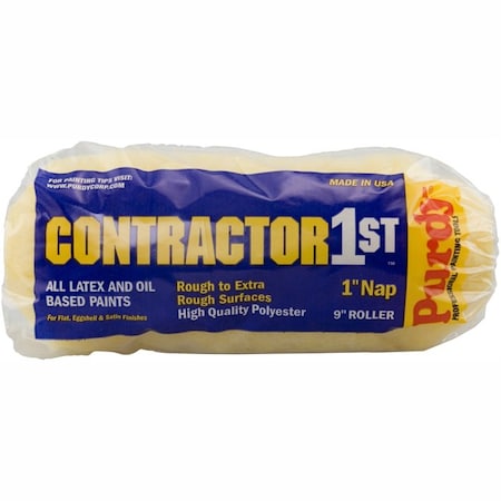 Purdy 9" Paint Roller Cover, 1" Nap Nap, Polyester 14A688095